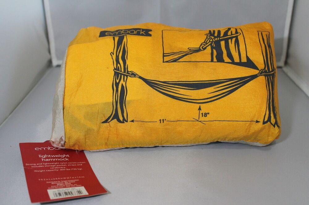 EMBARK Lightweight Orange 300 LB CAPACITY HAMMOCK